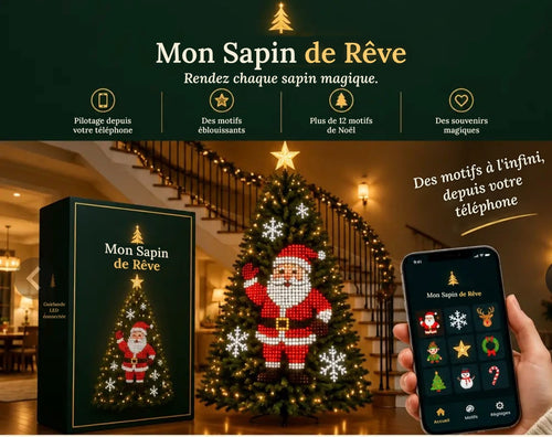 Mon Sapin de Rêve – Guirlande LED Connectée pour Sapin